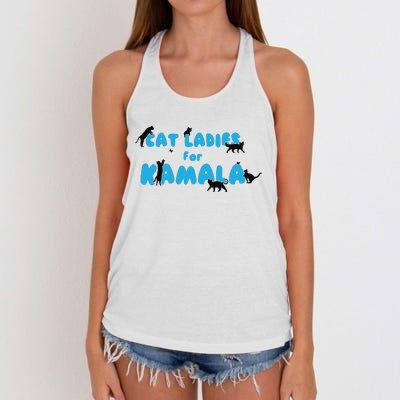 Cat Ladies For Kamala Childless Cat Ladies Women's Knotted Racerback Tank