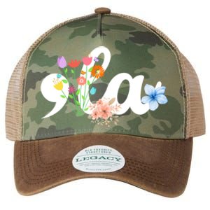 Comma La Floral Kamala Harris President 2024 Coma La Flowers Cool Gift Legacy Tie Dye Trucker Hat