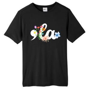 Comma La Floral Kamala Harris President 2024 Coma La Flowers Cool Gift Tall Fusion ChromaSoft Performance T-Shirt