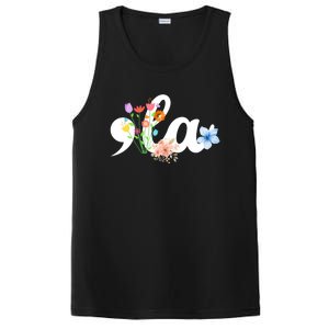 Comma La Floral Kamala Harris President 2024 Coma La Flowers Cool Gift PosiCharge Competitor Tank