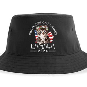 Cat Lady Fun Childless Cat Ladies 2024 Sustainable Bucket Hat