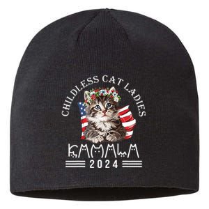 Cat Lady Fun Childless Cat Ladies 2024 Sustainable Beanie