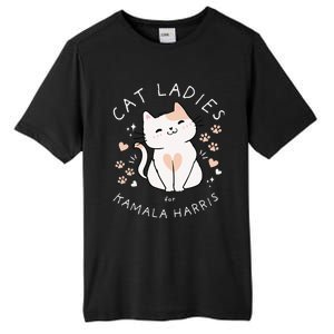 Cat Ladies For Kamala Harris Tall Fusion ChromaSoft Performance T-Shirt