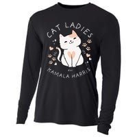 Cat Ladies For Kamala Harris Cooling Performance Long Sleeve Crew