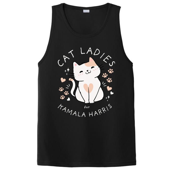 Cat Ladies For Kamala Harris PosiCharge Competitor Tank