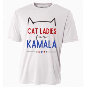 Cat Ladies For Kamala Cat Lady For Women Feminist Cooling Performance Crew T-Shirt