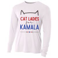 Cat Ladies For Kamala Cat Lady For Women Feminist Cooling Performance Long Sleeve Crew