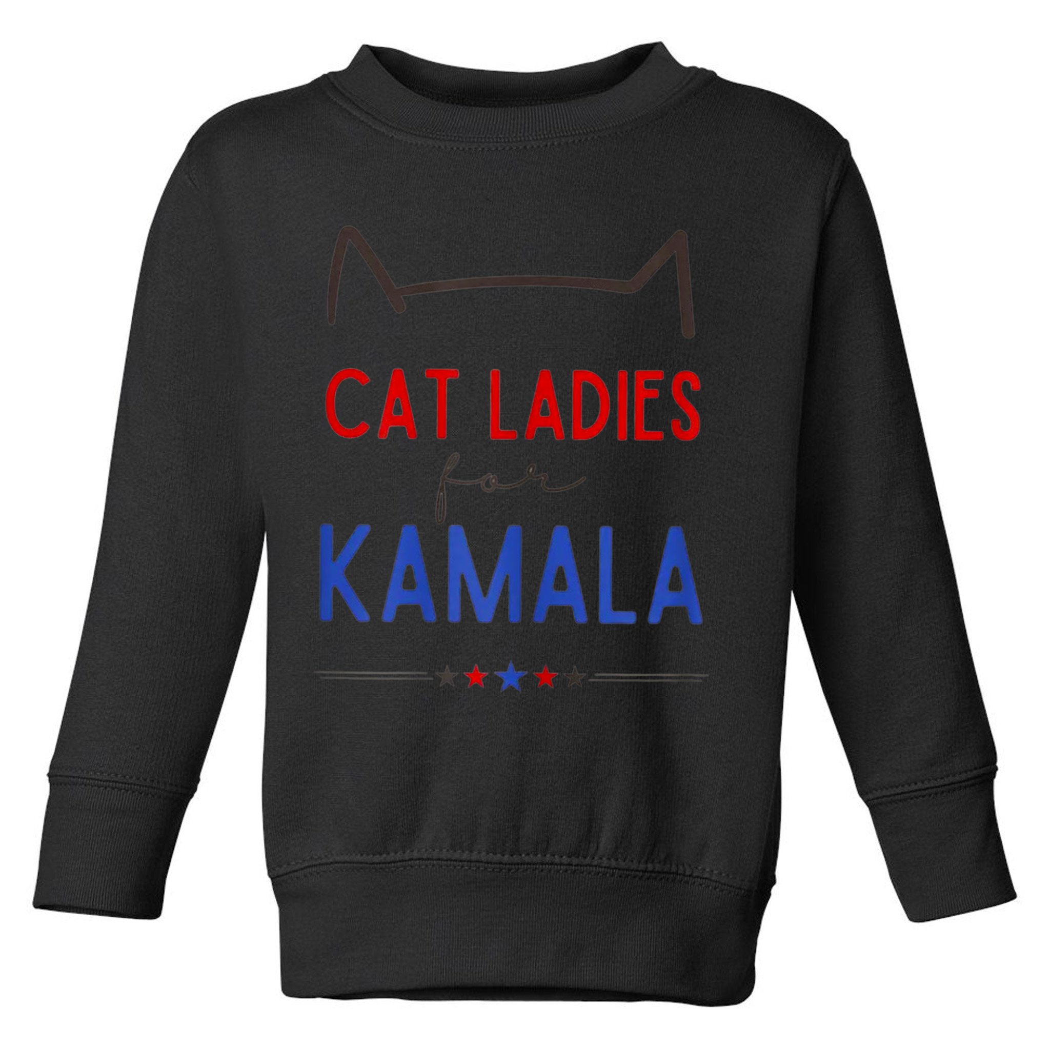 Cat Ladies For Kamala Cat Lady For Women Feminist Toddler Sweatshirt