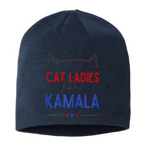 Cat Ladies For Kamala Cat Lady For Women Feminist Sustainable Beanie