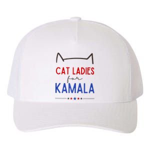 Cat Ladies For Kamala Cat Lady For Women Feminist Yupoong Adult 5-Panel Trucker Hat