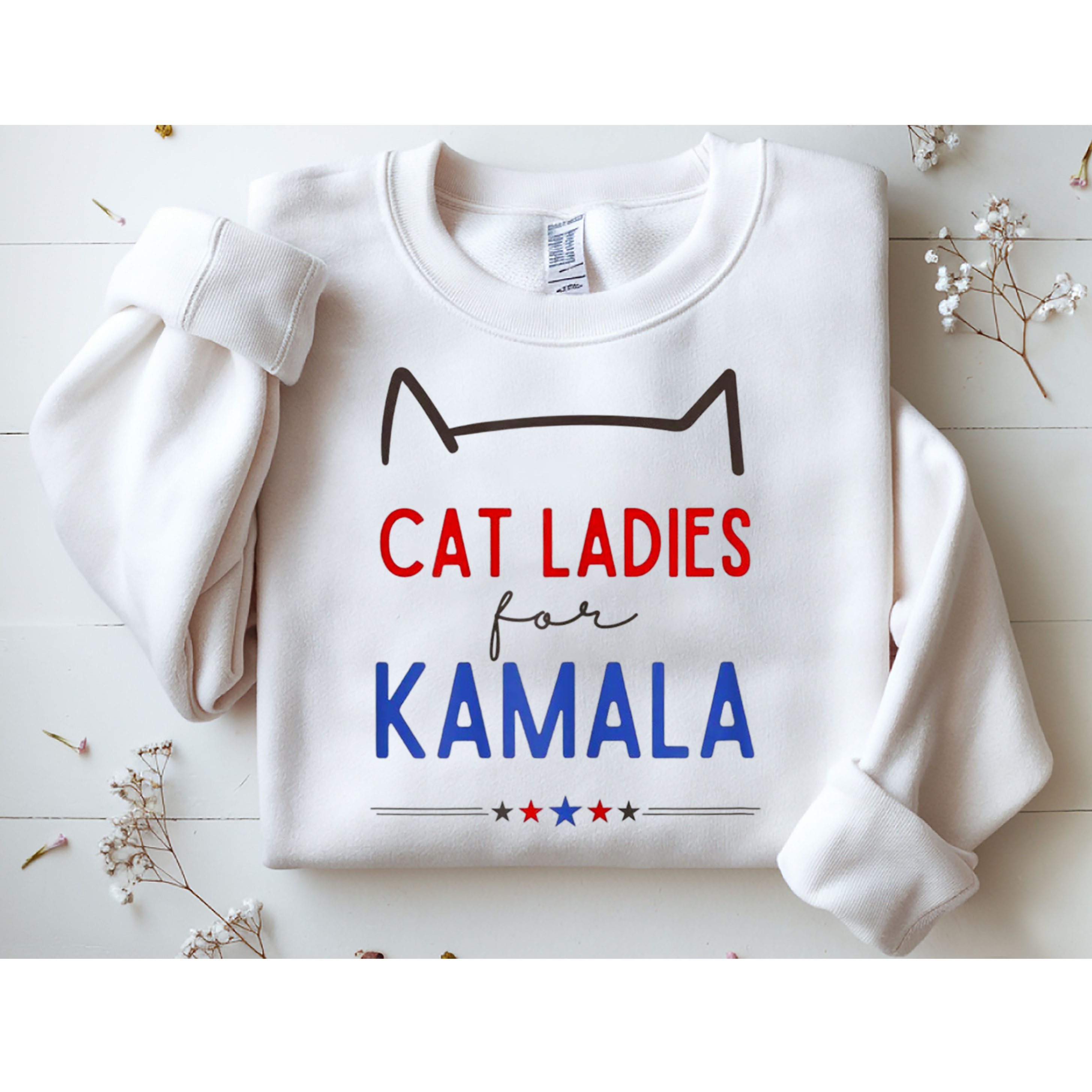 Cat Ladies For Kamala Cat Lady For Women Feminist Sweatshirt