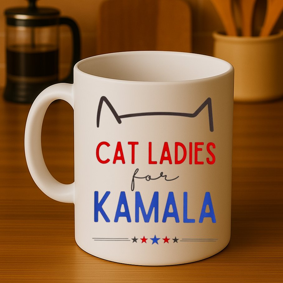 Cat Ladies For Kamala Cat Lady For Women Feminist Mug
