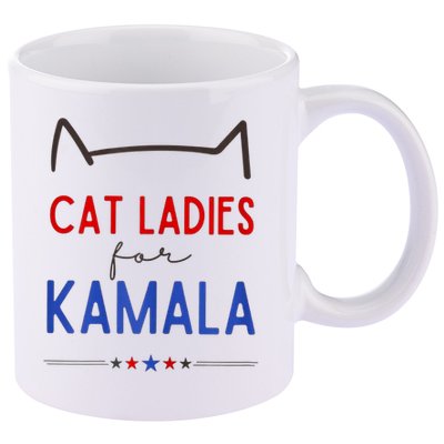 Cat Ladies For Kamala Cat Lady For Women Feminist 11oz C Handle Ceramic Mug