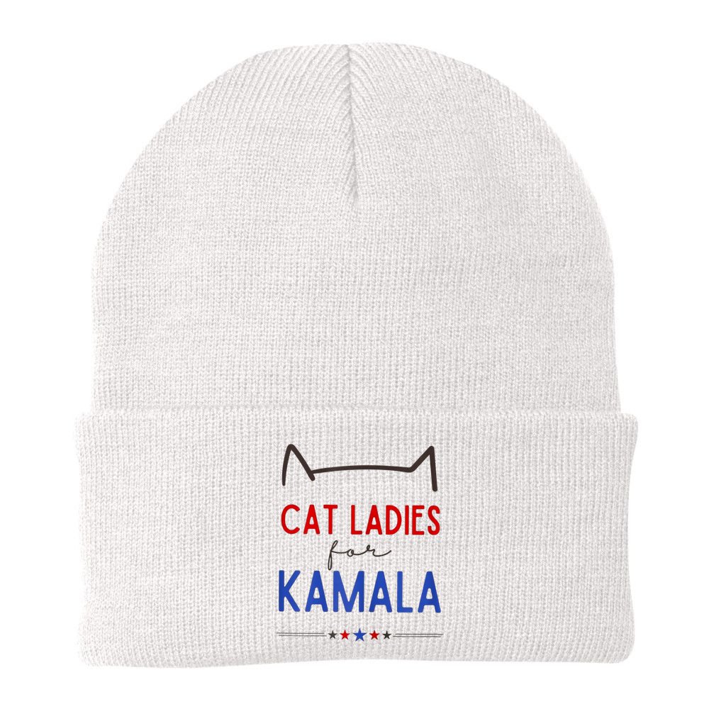 Cat Ladies For Kamala Cat Lady For Women Feminist Beanie