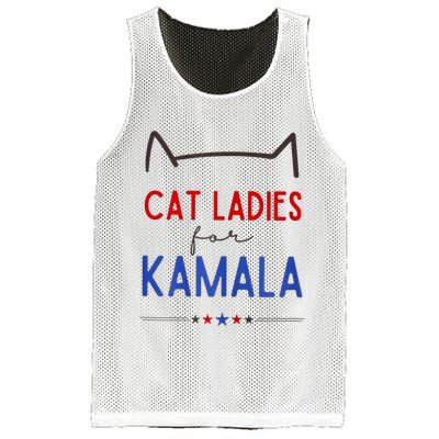 Cat Ladies For Kamala Cat Lady For Women Feminist Mesh Reversible Basketball Jersey Tank