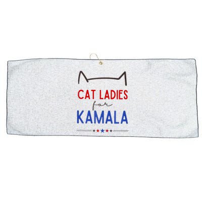 Cat Ladies For Kamala Cat Lady For Women Feminist Large Microfiber Waffle Golf Towel