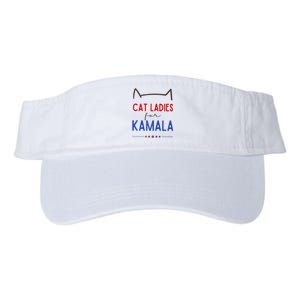 Cat Ladies For Kamala Cat Lady For Women Feminist Valucap Bio-Washed Visor