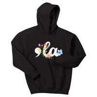 Comma La Floral Kamala Harris President 2024 Coma La Flowers Kids Hoodie