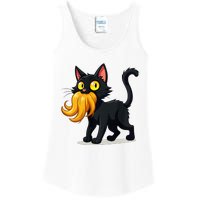 Cat Ladies For Kamala Harris Donald Trump 2024 Sarcastic Ladies Essential Tank