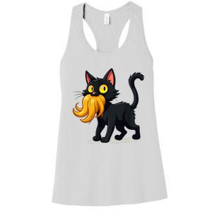 Cat Ladies For Kamala Harris Donald Trump 2024 Sarcastic Women's Racerback Tank