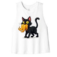 Cat Ladies For Kamala Harris Donald Trump 2024 Sarcastic Women's Racerback Cropped Tank