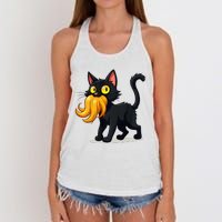 Cat Ladies For Kamala Harris Donald Trump 2024 Sarcastic Women's Knotted Racerback Tank