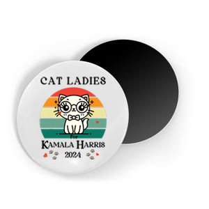 Cat Ladies For Kamala Harris Magnet