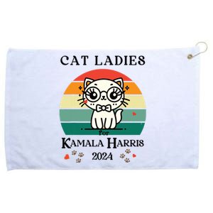 Cat Ladies For Kamala Harris Grommeted Golf Towel