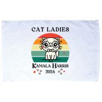 Cat Ladies For Kamala Harris Microfiber Hand Towel