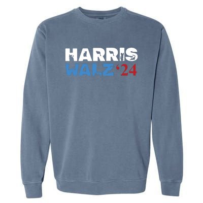 Cat Ladies For Kamala Harris Walz Garment-Dyed Sweatshirt