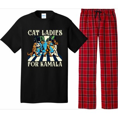 Cat Ladies For Kamala Childless Cat Ladies Not Going Street Pajama Set