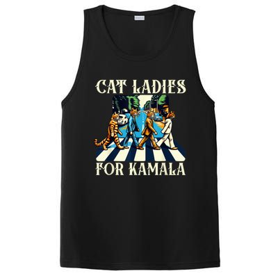 Cat Ladies For Kamala Childless Cat Ladies Not Going Street PosiCharge Competitor Tank