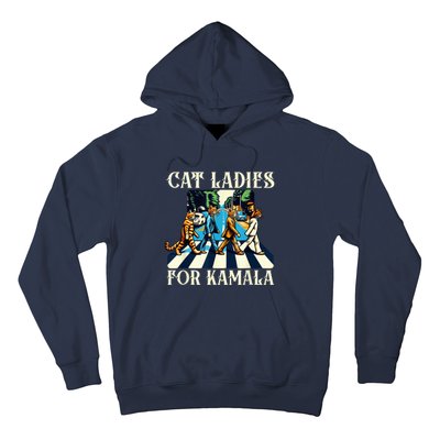 Cat Ladies For Kamala Childless Cat Ladies Not Going Street Hoodie