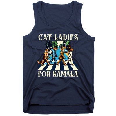 Cat Ladies For Kamala Childless Cat Ladies Not Going Street Tank Top