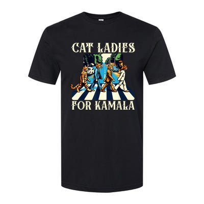 Cat Ladies For Kamala Childless Cat Ladies Not Going Street Softstyle CVC T-Shirt