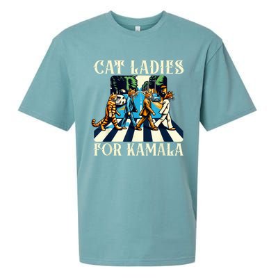 Cat Ladies For Kamala Childless Cat Ladies Not Going Street Sueded Cloud Jersey T-Shirt