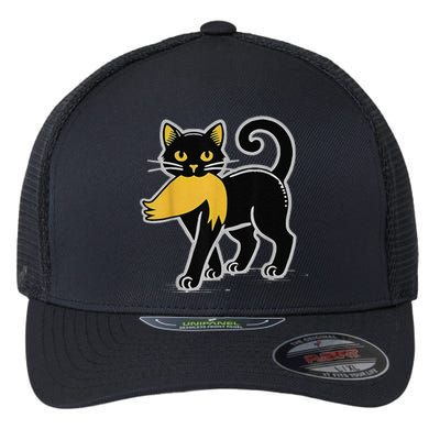 Cat Ladies For Kamala Harris Donald Trump 2024 Sarcastic Flexfit Unipanel Trucker Cap