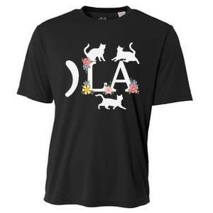 Comma La Floral Kamala Harris President 2024 Coma La Cats Cooling Performance Crew T-Shirt