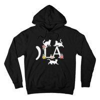 Comma La Floral Kamala Harris President 2024 Coma La Cats Hoodie