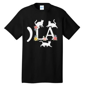 Comma La Floral Kamala Harris President 2024 Coma La Cats Tall T-Shirt