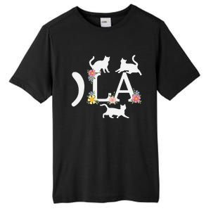 Comma La Floral Kamala Harris President 2024 Coma La Cats Tall Fusion ChromaSoft Performance T-Shirt