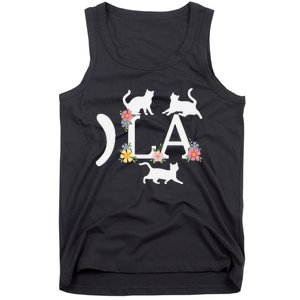 Comma La Floral Kamala Harris President 2024 Coma La Cats Tank Top