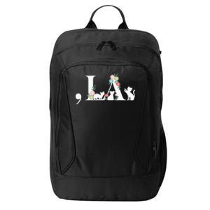 Comma La Floral Kamala Harris President 2024 Coma La Cats City Backpack