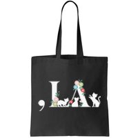 Comma La Floral Kamala Harris President 2024 Coma La Cats Tote Bag