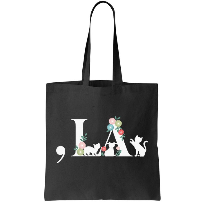 Comma La Floral Kamala Harris President 2024 Coma La Cats Tote Bag