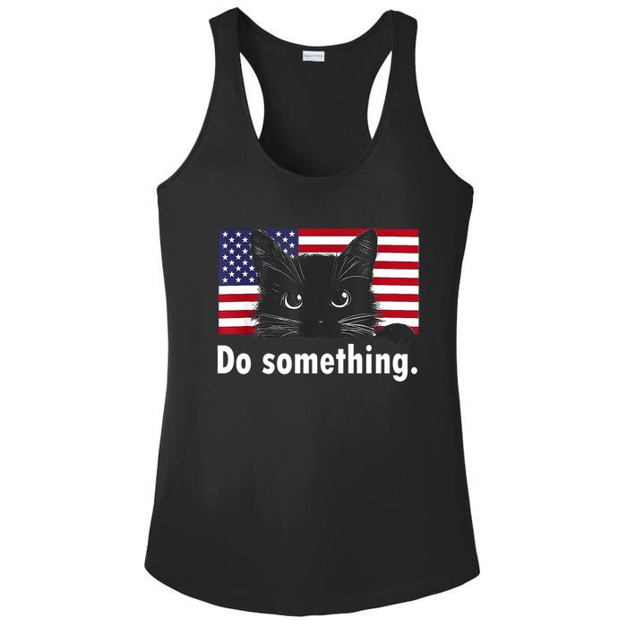 Cat Ladies Funny Kamala Harris 2024 Election Do Something Ladies PosiCharge Competitor Racerback Tank