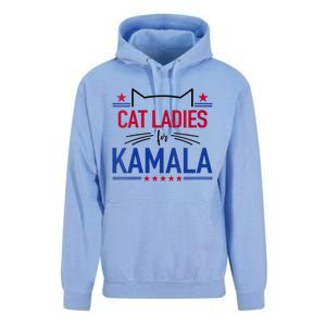 Cat Ladies For Kamala Funny Cat 2024 President Kamala Harris Unisex Surf Hoodie