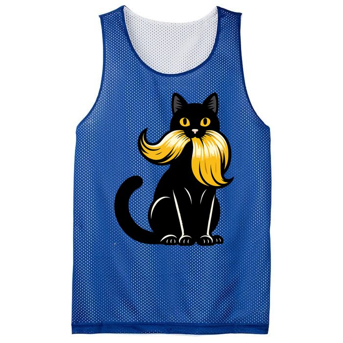 Cat Ladies For Kamala Harris Antitrump Funny Election 2024 Mesh Reversible Basketball Jersey Tank