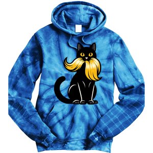 Cat Ladies For Kamala Harris Antitrump Funny Election 2024 Tie Dye Hoodie