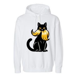 Cat Ladies For Kamala Harris Antitrump Funny Election 2024 Garment-Dyed Fleece Hoodie